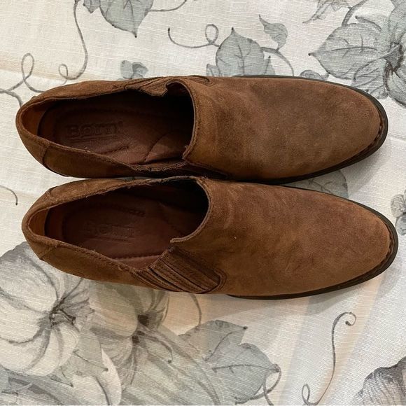 Born Brown Suede Leather Booties - Picture 8 of 8